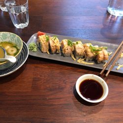The Rice Cooker - Volcano roll and miso soup