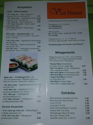 Menu photo 2 Viet House Vienna, 9 Menu photo 2 Viet House Vienna, 9