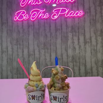 Swirls Soft Serve - cuuuute :) swirls soft serve cheers - Ice Cream & Frozen Yogurt Near Me - Upland, California