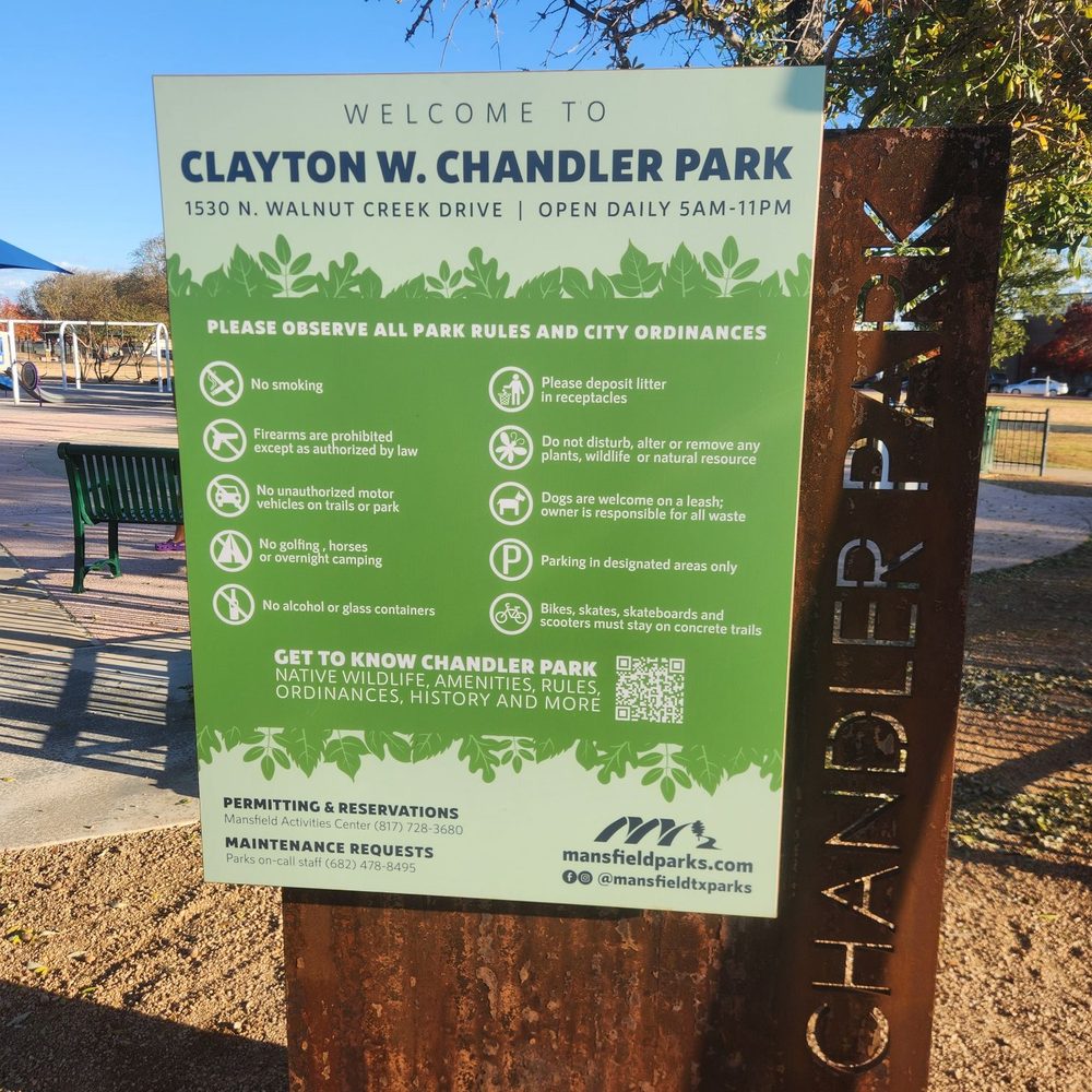 Clayton W. Chandler Park - Clayton W Chandler Park rules - Playgrounds Near Me - Mansfield, Texas Clayton W. Chandler Park - Clayton W Chandler Park rules - Playgrounds Near Me - Mansfield, Texas