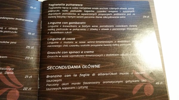 Menu photo 1 Trattoria Oliva Verde Warsaw, MZ