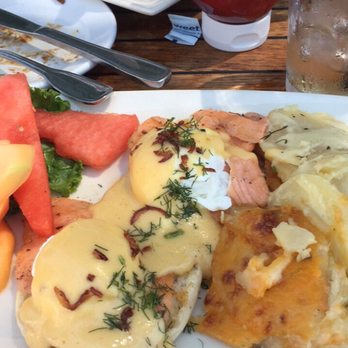 Belmont Brewing - Salmon Benedict. - Breweries Near Me - Long Beach, California