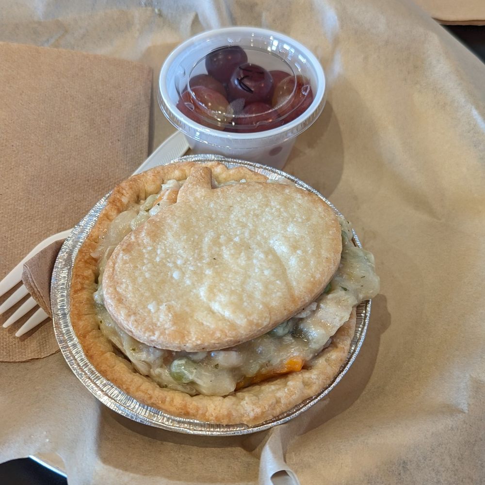 Willamette Valley Pie Company - Chicken Pot Pie served with a side of grapes, $7.99 - Bakeries Near Me - Salem, Oregon Willamette Valley Pie Company - Chicken Pot Pie served with a side of grapes, $7.99 - Bakeries Near Me - Salem, Oregon