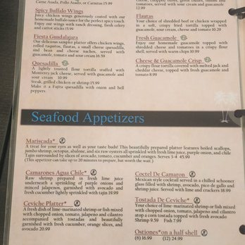 Mi Guadalajara - Menu - Mexican Near Me - Escondido, California