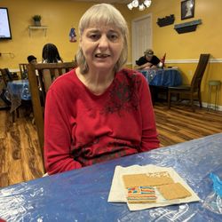 Sharon Adult Day Health Center - Picture taken while doing an art activity at Sharon Adult Day Center.