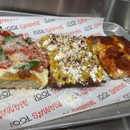Bruschetta, elote, diavolo