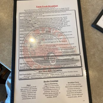 Red Truck Cafe - Menu - Breakfast & Brunch Near Me - Plano, Texas
