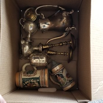 Colorado Premiere Realty - Silver Set and Antique Beer Mugs - Estate Liquidation Near Me - Denver, Colorado Colorado Premiere Realty - Silver Set and Antique Beer Mugs - Estate Liquidation Near Me - Denver, Colorado