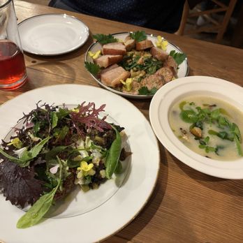 Good Bones - Primavera panisse, cassoulet, and potato chowder -- Petite Percebes residency at Good Bones - Comfort Food Near Me - Caspar, California