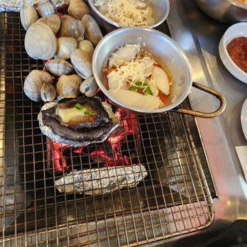 Jae Bu Do - Food on charcoal grill - Yummy! - Korean Near Me - Los Angeles, California