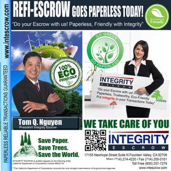 Integrity Escrow - Real Estate Services Near Me - Fountain Valley, California Integrity Escrow - Real Estate Services Near Me - Fountain Valley, California