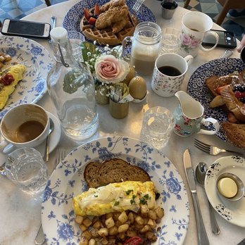 Little Hen - Waffles and chicken.  Truffle omelette with mushrooms and caramelized onions.  French toast. Fresh coffee.  Delicious. - Breakfast & Brunch Near Me - Miami, Florida