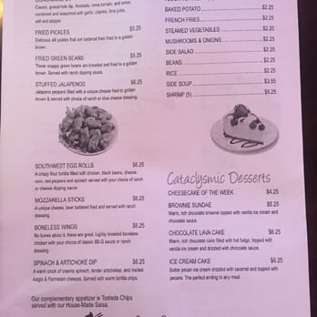 The Black Cat - Menu 9/30/15 - Steakhouses Near Me - El Dorado, Arkansas The Black Cat - Menu 9/30/15 - Steakhouses Near Me - El Dorado, Arkansas