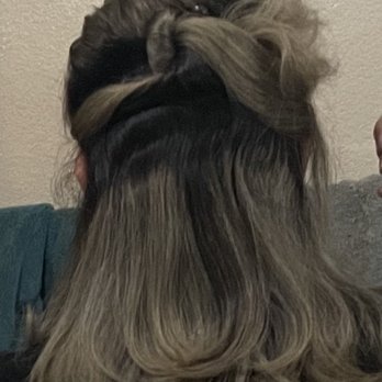 L'evation Salon - Just terrible!!!! Can't put my hair up with this mess!!! - Hair Salons Near Me - Livermore, California