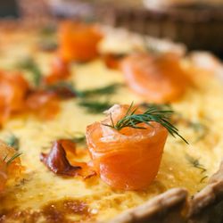 Mimosa - salmon and dill quiche