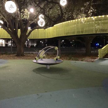 Levy Park - Merry-go-round and elevated boardwalk - Dog Parks Near Me - Houston, Texas