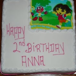 Leslie's - Another view of the terrible cake I received from Leslie's. I would buy elsewhere.