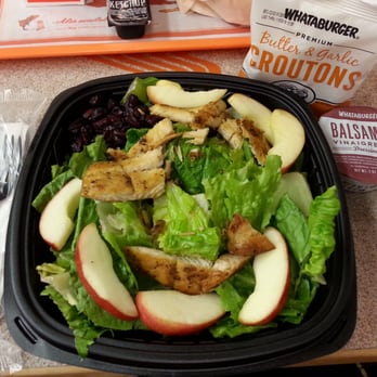 Whataburger - Dinner, Apple and cranberry salad, grilled chicken....oh yeah! :) - Burgers Near Me - Scottsdale, Arizona