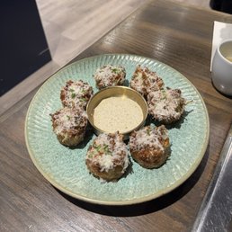 potato pancakes with truffle aioli potato pancakes with truffle aioli