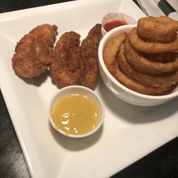 Metro Bar and Grill - Honey old bay tenders & onion rings