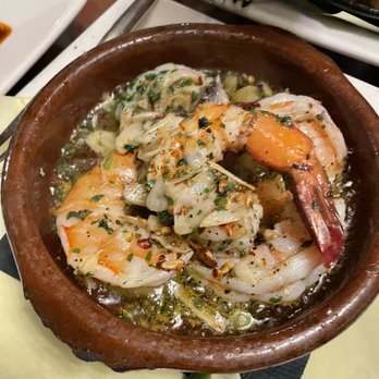 Cascal - Sizzling Shrimp (“Mojo de Ajo”, EVOO, garlic, chile árbol, fresh lime) - Tapas Bars Near Me - Mountain View, California