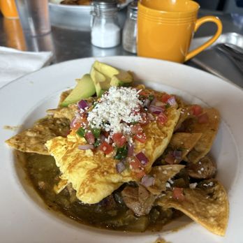 Tourist Home Flagstaff Cafe - Special green chili pork chilaquiles. - Breakfast & Brunch Near Me - Flagstaff, Arizona Tourist Home Flagstaff Cafe - Special green chili pork chilaquiles. - Breakfast & Brunch Near Me - Flagstaff, Arizona