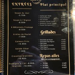 Restaurant Le Doli - Menu