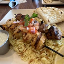 Australian Lamb Souvlaki Plate