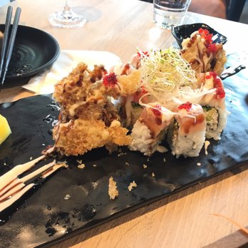 Sushi Mugen - Soft shell crab roll - Sushi Bars Near Me - Vancouver, British Columbia Sushi Mugen - Soft shell crab roll - Sushi Bars Near Me - Vancouver, British Columbia