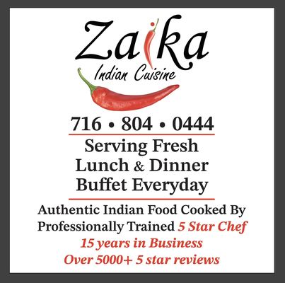 Zaika Indian Cuisine Niagara Falls by null