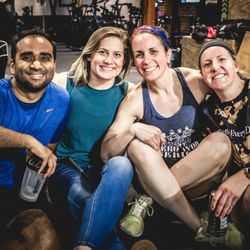 Crown City Fitness - Friends cheering on others at the Open