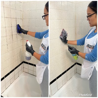 Bathroom Cleaning - Examples of bathroom cleaning