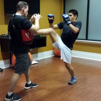 Alpha Combatives - Student, Gio, training kicks in 2014 - Martial Arts Near Me