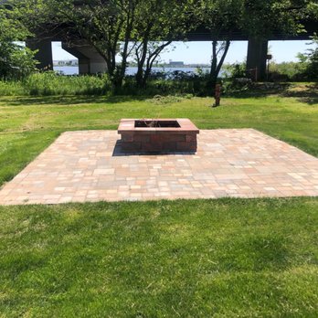 Cousins Landscape & Hardscape - Patio fire pit done in October. - Masonry/Concrete Near Me - Edgewood, Maryland Cousins Landscape & Hardscape - Patio fire pit done in October. - Masonry/Concrete Near Me - Edgewood, Maryland