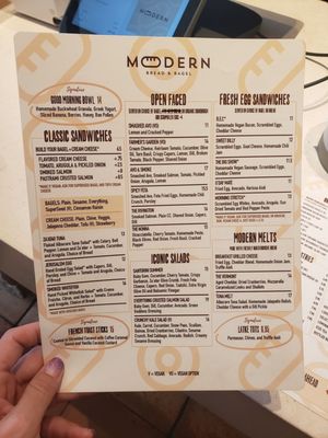 Menu photo 1 Modern Bread and Bagel Santa Monica, CA Menu photo 1 Modern Bread and Bagel Santa Monica, CA