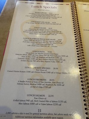 Menu photo 3 The Cheesecake Factory Pasadena, CA