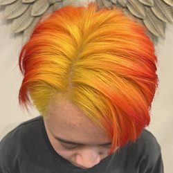 Hunny Bee Beauty - Flame Anime inspired hair color