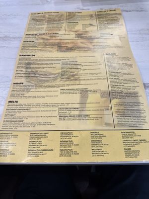 Menu photo 1 Lincoln Square Pancake House Westfield, IN