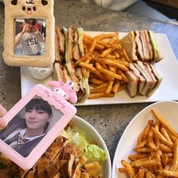 Crave Cafe Studio City - Club Sandwich, Side French Fries