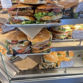 Michou - Case full of premade sandwiches - Delis Near Me - Seattle, Washington