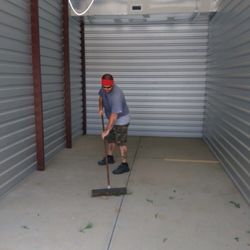 Cards Moving - Cleaning up after the load for the customer.