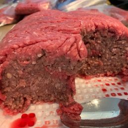 Brown, old meat, wrapped in fresh, yummy ground beef. Brown, old meat, wrapped in fresh, yummy ground beef.