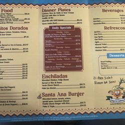 Taqueria Cambray - Menu