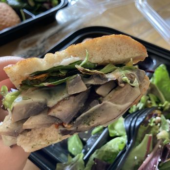 Urbane Cafe - Close up of the Bella Portobello sandwich - Salad Near Me - Northridge, California