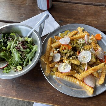 Bread & Circus Sandwich Kitchen - Naught Fries and side salad - Sandwiches Near Me - Sioux Falls, South Dakota Bread & Circus Sandwich Kitchen - Naught Fries and side salad - Sandwiches Near Me - Sioux Falls, South Dakota