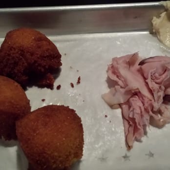 Public House - hush puppies with smoked ham and whipped maple butter ($3.25) - Cocktail Bars Near Me - Ferndale, Michigan Public House - hush puppies with smoked ham and whipped maple butter ($3.25) - Cocktail Bars Near Me - Ferndale, Michigan