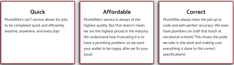 Slide of PlumbRite