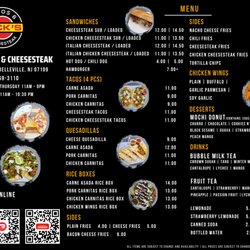 Nick's Tacos & Cheesesteak - Check out our menu. You can order on-site or online thru #bellevillebites #ubereats #doordash and #grubhub