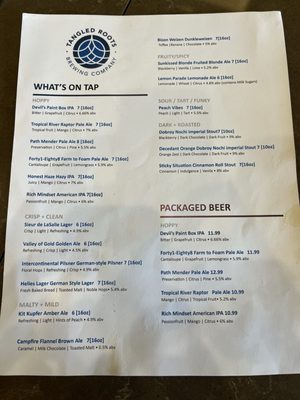 Menu photo 7 Hangar Two by Tangled Roots Brewing Company Glenview, IL