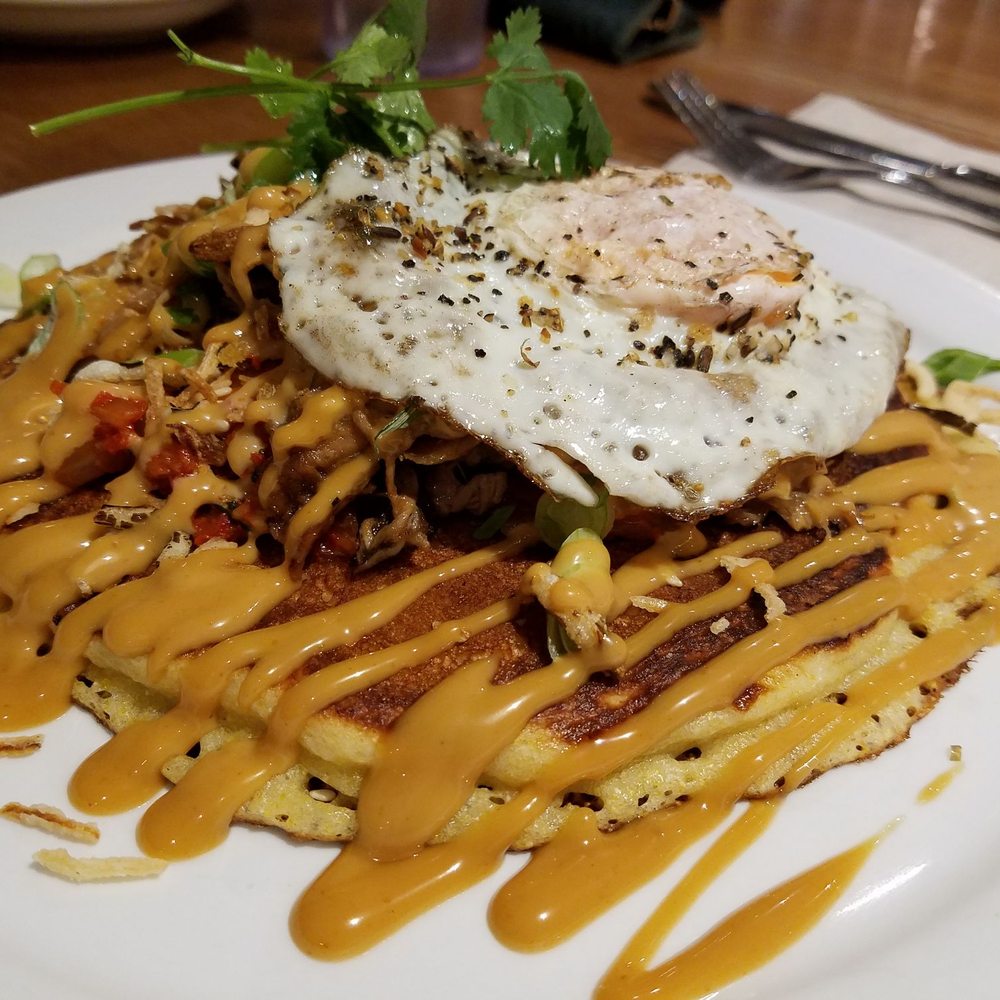 Fable Diner - Roasted Duck Pancake with an egg - Diners Near Me - Vancouver, British Columbia Fable Diner - Roasted Duck Pancake with an egg - Diners Near Me - Vancouver, British Columbia